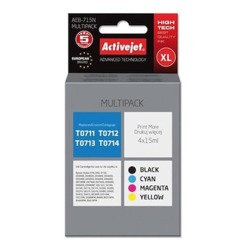 Activejet Ink For Epson T0715 Multipack