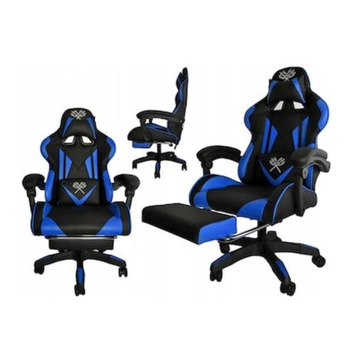 Καρέκλα Gaming Με Υποπόδιο Χρώματος Μπλε Malatec 8978it