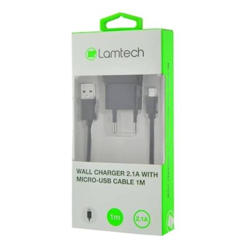 Lamtech Wall Charger 2.1a With Micro Usb 1m Lam020141