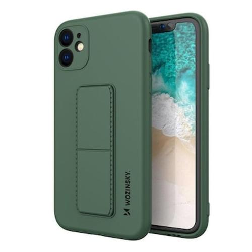 Wozinsky Kickstand Flexible Back Cover Case (iphone 12 Mini) Dark-green
