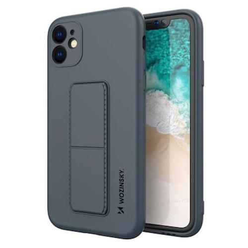 Wozinsky Kickstand Flexible Back Cover Case (iphone 12) Navy-blue