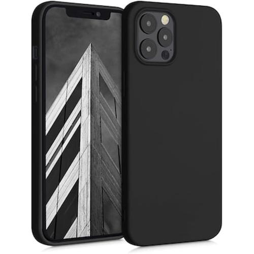 Kwmobile Θήκη Σιλικόνης Apple Iphone 12 Pro Max - Soft Flexible Rubber Cover - Black Matte