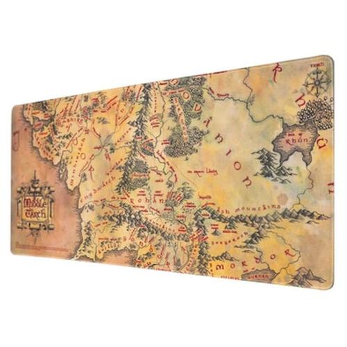 Mousepad / Desk Mat - Middle Earth Map Lord Of The Rings