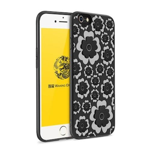Msvii Flower Case Back Cover (iphone Se 2 / 8 / 7) Black