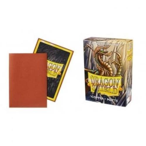 Ygo Dragon Shield Sleeves Japanese Small Size - Matte Copper (box Of 60)