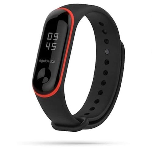 Tech-protect Λουρακι Smooth Xiaomi Mi Band 3/4 Black/red Tech-protect 590673541413