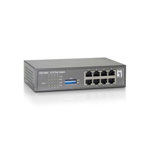 Network Switch Levelone 8x Fe Fep-0800