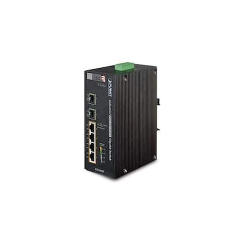 Network Switch Planet Industrial 4-port 10/100/1000t 802.3at Poe + 2-port