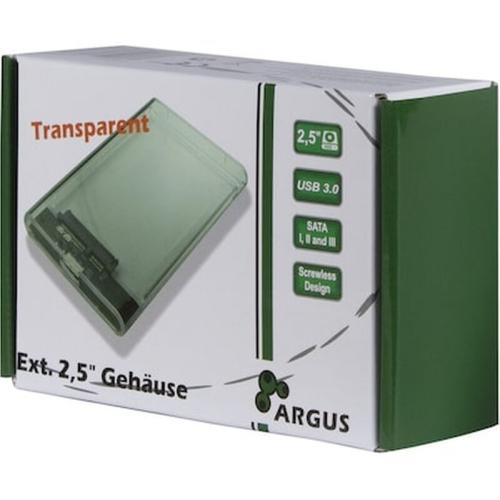 Θήκη Για Σκληρούς Δίσκος 2,5 Inter-tech Argus Gd-25000 Transparent