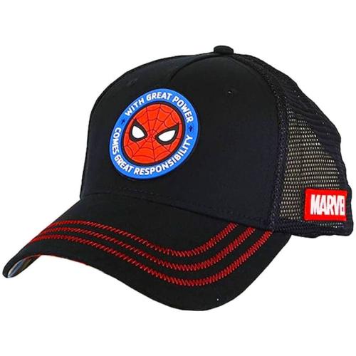 Παιδικό Καπέλο Authentic Spiderman Hat Black Red Marvel Με Ρυθμιζόμενο Κούμπωμα
