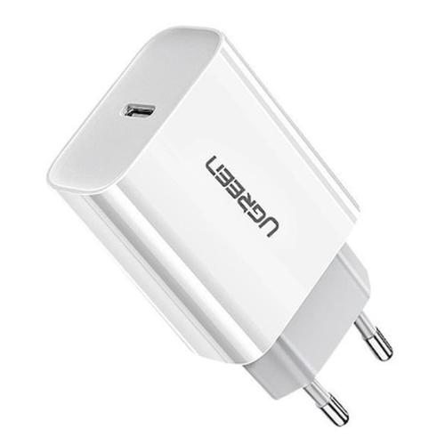 Ugreen Quick Charger Adapter Eu Usb Type C 18w 3α Q.c4.0 - White