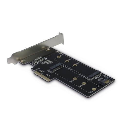 Controller Pcie Delock Riser Card Inter-tech Pcie X4 - M.2 + Sata-m.2
