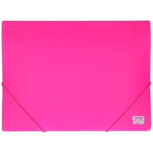 Tiptop Office Φάκελος Κουμπί Με 2-rubber Band Pp A4 Neon Pink Tto405368