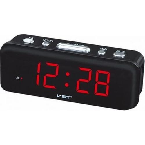 Επιτραπέζιο Ψηφιακό Ρολόι Ξυπνητήρι Με Led