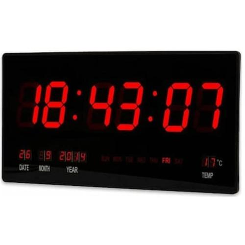 Ψηφιακό Ρολόι Τοίχου Πινακίδα Led Ξυπνητήρι Με Ένδειξη Θερμοκρασίας
