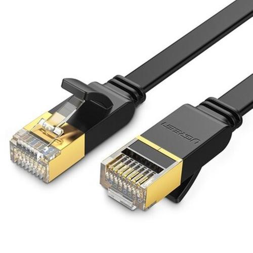 Ugreen Καλώδιο U/ftp (stp) Cat.7 Flat Ethernet 1.5m Nw106 Μαύρο