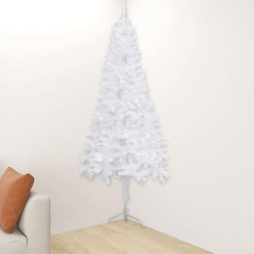 Vidaxl Χριστουγεννιάτικο Δέντρο Τεχνητό Γωνιακό Λευκό 180 Εκ. Από Pvc