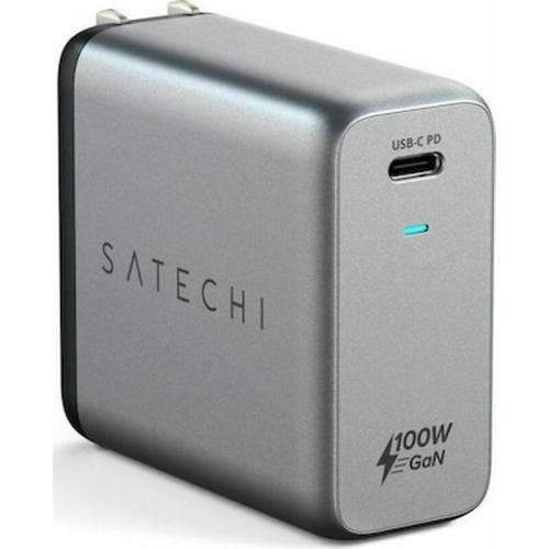 Satechi Gan Wall Charger - Φορτιστής Τοίχου Με 1 X Type-c Pd - 100w - Space Grey (st-uc100wsm-eu)