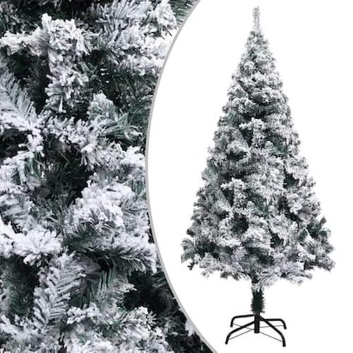 Vidaxl Χριστουγεννιάτικο Δέντρο Τεχνητό Χιονισμένο Πράσινο 120 Εκ. Pvc