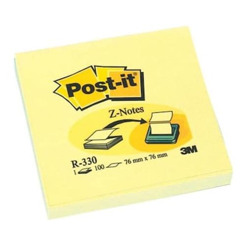 3m Post-it Z-note Refill Yellow R330 76x76mm (mmmr330)