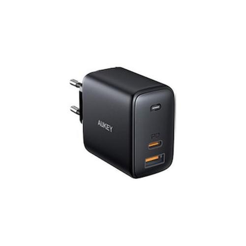 Aukey Pa-b3 Omnia Duo 65w Dual-port Pd Wallcharger