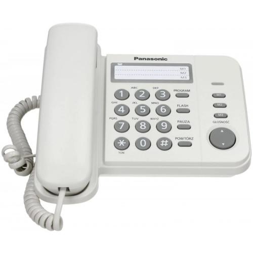 Ενσύρματο Τηλέφωνο Panasonic KX-TS520EX1 - Λευκό