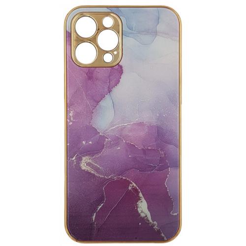 Θήκη Apple iPhone 12/iPhone 12 Pro - Gkk Electroplate Glass Case - Βιολετί