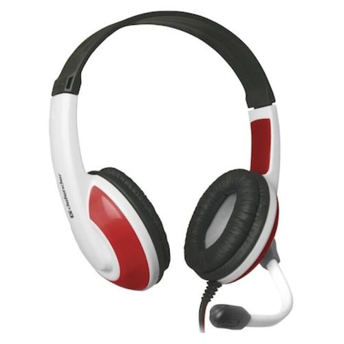 Headset Defender With Microphone Warhead G-120 White And Red + Game!!!