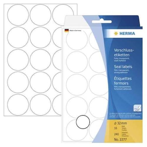 Herma Seal Labels Transparent 32 16 Sheets 111x170 240 Pcs. 2277