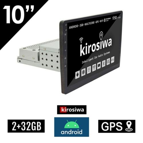 Kirosiwa Hχοσύστημα 10 Android GPS Wi-Fi Bluetooth 1-DIN KL-5693