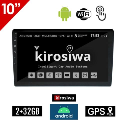 Kirosiwa Hχοσύστημα 10 Android GPS Wi-Fi Bluetooth 2-DIN CR-5559