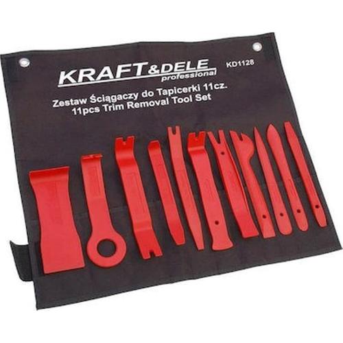 Kraft Dele Σετ Εργαλεία Αφαίρεσης Ταπετσαρίας - Κλιπς Αυτοκινήτου 11 Τμχ