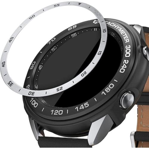 Kw Bezel Ring Αλουμινίου - Samsung Galaxy Watch 3 41mm - Silver / Black (54305.01)