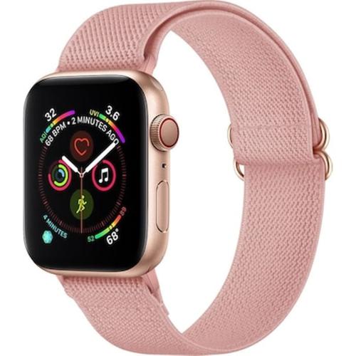 Tech-protect Mellow Ελαστικό Υφασμάτινο Λουράκι Apple Watch Se/7/6/5/4/3 (41/40/38mm) - Pink Sand