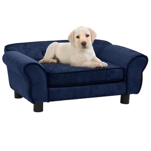 Vidaxl Καναπές - Κρεβάτι Σκύλου Μπλε 72 X 45 X 30 Εκ. Βελουτέ