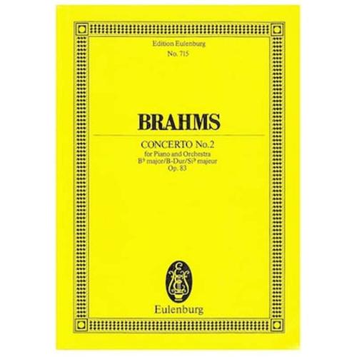 Βιβλίο Για Σύνολα Editions Eulenburg Brahms - Concerto Nr.2 In Bb Major [pocket Score]
