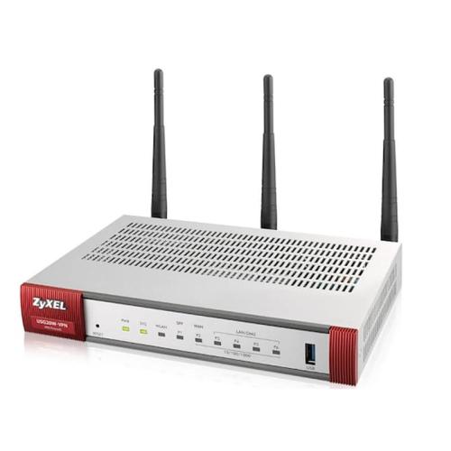 Zyxel Usg20w-vpn-eu0101f Wireless Router Dual-band (2.4 Ghz / 5 Ghz) Gigabit Ethernet Gray, Red