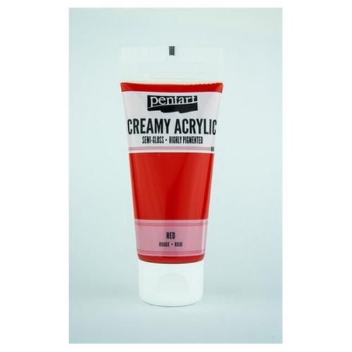 Χρώμα Ακρυλικό Creamy Semi-gloss 60ml Pentart - Red