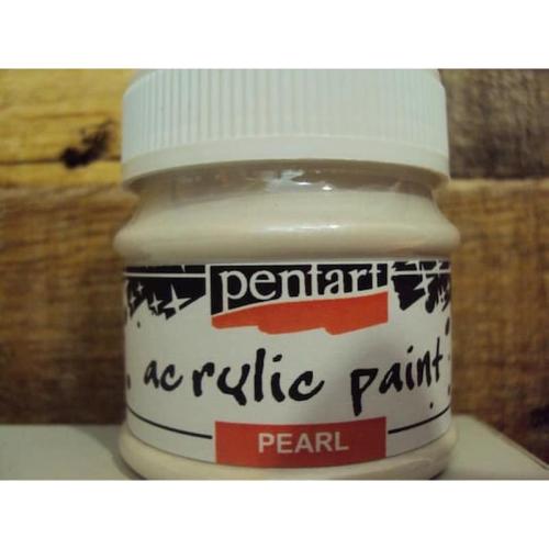 Χρώμα Για Ύφασμα Pearl White Metallic 50ml