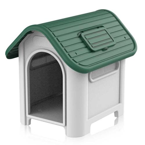 Σπίτι Για Σκύλο Medium - Λευκό/Πράσινο