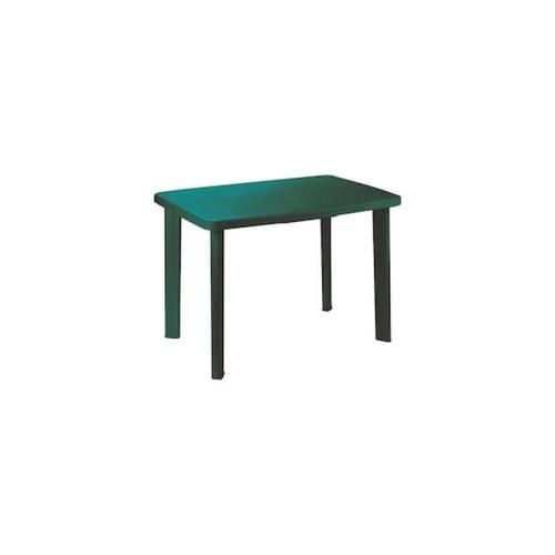 Τραπέζι Πλαστικό Βεράντας Κήπου, Σε Πράσινο Σκούρο Χρώμα, 72.5x100x70cm