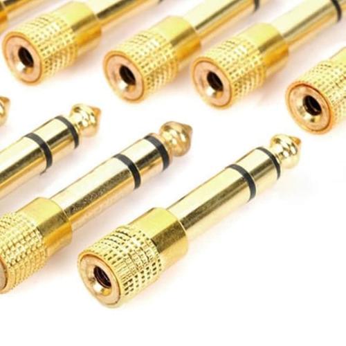 6.35mm Male To 3.5mm Female Audio Jack Adapters (1 Τεμάχιο)