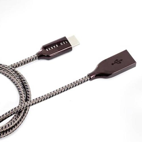 Ted Baker Connected Usb-c Cable 1m Sparked Grey