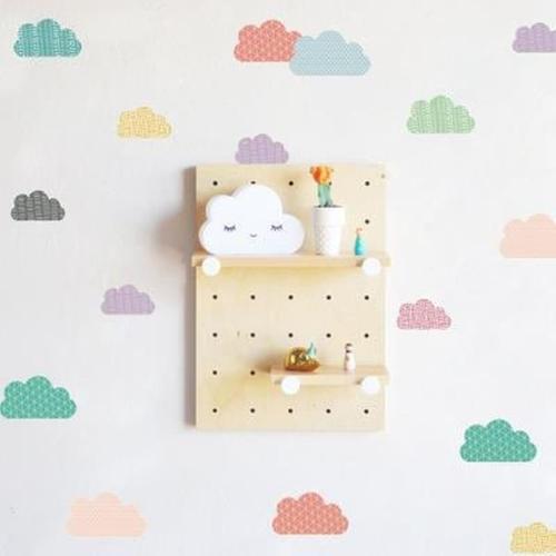 Παιδικό Αυτοκόλλητο Τοίχου - Happy Clouds