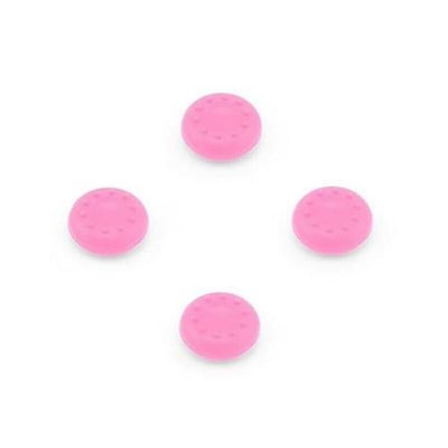 Analog Controller Thumb Stick Silicone Grip Caps Cover 4x Pink