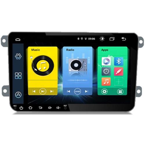 Ηχοσύστημα με Οθόνη Αφής 9 Android GPS Wi-Fi Bluetooth 1GB/ 16GB 9003A2 για Volkswagen, Seat, Skoda - Μαύρο