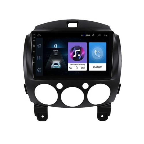 Ηχοσύστημα με Οθόνη Αφής 9 Android GPS Wi-Fi Bluetooth 2GB/16GB για Mazda 2 (2007-2014) - Μαύρο