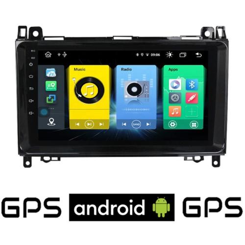 Ηχοσύστημα με Οθόνη Αφής 9 Android GPS Wi-Fi Bluetooth 2GB/16GB για Mercedes A W169 (2004-2012) - Μαύρο