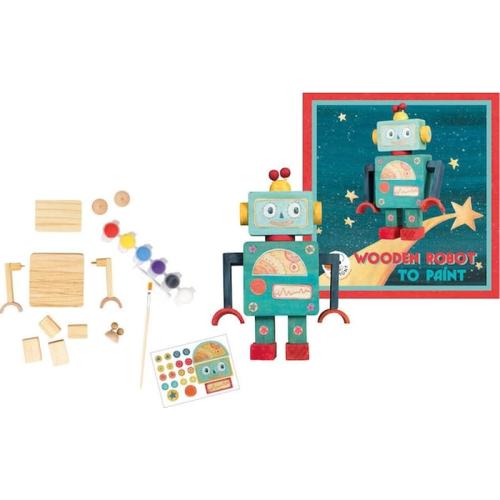 Κατασκευή Ξύλινο Ρομπότ Robot To Paint, Egmont Toys