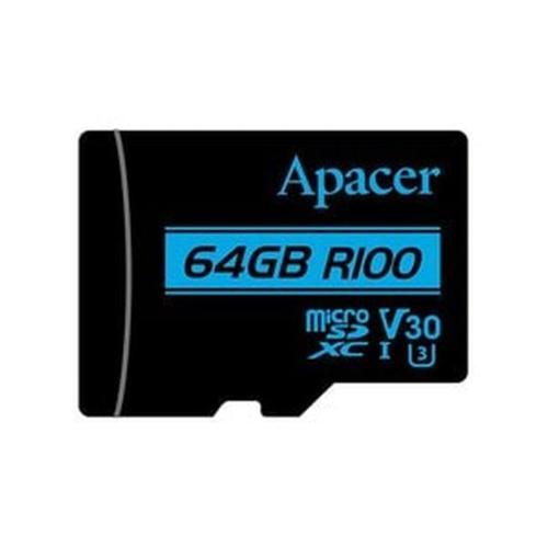 Memory Card Micro Sdxc Uhs-i U3 Class10 64gb Apacer V30 R100